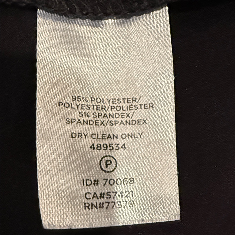 Ann Taylor Factory Black Long Sleeve Dress with White Trim - Picture 5 of 6